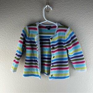 Baby Gap Horizontal Stripes Cardigan Sz 12-18 Months